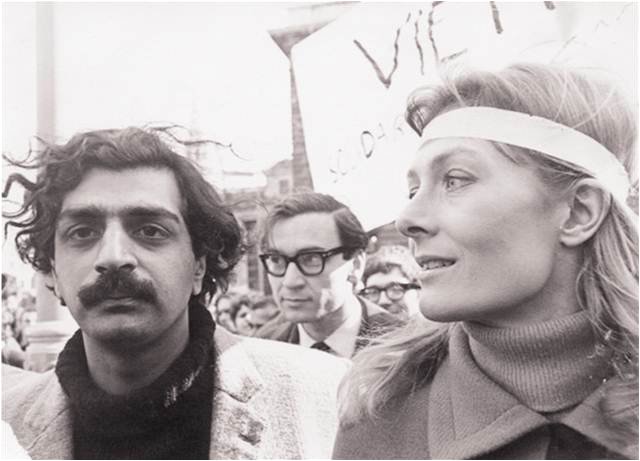 large-Tariq Ali and Vanessa Redgrave protesting the war in Vietnam